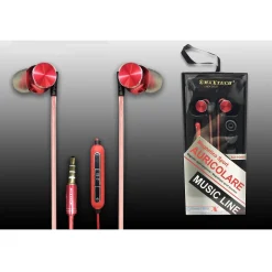 AURICOLARI CUFFIE ORECCHIO PER SMARTPHONE MICROFONO DA VIAGGIO VOLUME MAXTECH AU-1G001