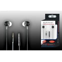 AURICOLARI CUFFIE PER SMARTPHONE CELLULARI CON FILO AUDIO MICROFONO MAXTECH AU-5T001