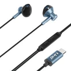 AURICOLARI CUFFIE STEREO IN-EAR CON REGOLAZIONE VOLUME MICROFONO TYPE-C SM9809