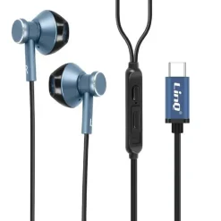 AURICOLARI CUFFIE STEREO IN-EAR CON REGOLAZIONE VOLUME MICROFONO TYPE-C SM9809