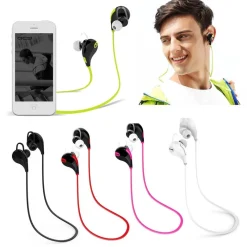 AURICOLARI CUFFIE WIRELESS BLUETOOTH 4.0 HEADSET STEREO SPORTIVE CON MICROFONO