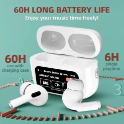 AURICOLARI IN-EAR CUFFIE TWS BLUETOOTH WIRELESS V5.4 CUSTODIA LCD TOUCH SCREEN