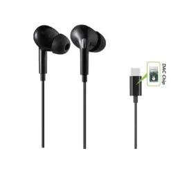 AURICOLARI STEREO IN-EAR CUFFIE CONNETTORE TYPE-C DAC CHIP SMARTPHONE AU-TC02