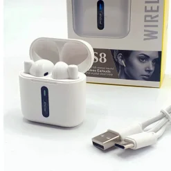 AURICOLARI WIRELESS BLUETOOTH 5.2 CUFFIE PER SAMSUNG HUAWEI ANDROID IPHONE BQS8