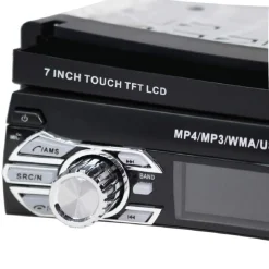 AUTORADIO 1 DIN CON SCHERMO A SCOMPARSA 7 STEREO AUTO TOUCH BLUETOOTH GPS USB SD