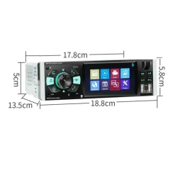 AUTORADIO 1 DIN DISPLAY TFT 4.1
