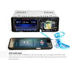 AUTORADIO AUTO MP5 PLAYER TELECAMERA BLUETOOTH RADIO AUDIO VIDEO TF USB 4032B