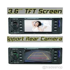 AUTORADIO DISPLAY LCD 3.6" HD USB SD AUDIO MP5-3310R PER TELECAMERA RETROMARCIA