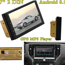 AUTORADIO STEREO 2 DIN 7" TOUCH SCREEN BLUETOOTH AUX USB SD LETTORE MP5 Q-CA005