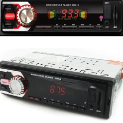 AUTORADIO STEREO AUTO CAMPER RADIO FM MP3 USB SLOT SD AUX 50Wx4 4104