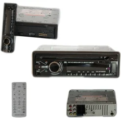 AUTORADIO STEREO BLUETOOTH FRONTALINO ESTRAIBILE FM MP3 USB SD CD DVD LCD 52Wx4