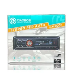 AUTORADIO STEREO PER AUTO LETTORE MP3 BLUETOOTH AUX USB SD TELECOMANDO CX-9001