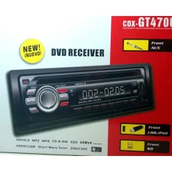 AUTORADIO STEREO USB SD MP3 DVD FRONTALINO ESTRAIBILE TELECOMANDO GT 470U