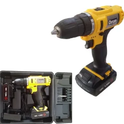 AVVITATORE 18V TRAPANO BATTERIA A LITIO CARICABATTERIE 2 BATTERIE RICARICABILE