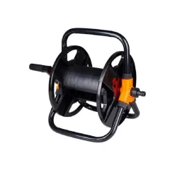 AVVOLGITUBO MANUALE PORTATILE DA GIARDINO PER TUBO ACQUA 26X43X23CM NERO 6608021