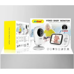 BABY MONITOR TELECAMERA SORVEGLIANZA MONITORAGGIO WIRELESS INTELLIGENTE Q-SX907