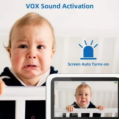BABY MONITOR VIDEO DIGITALE WIRELESS Q-SX905 MONITOR LCD DA 4.3