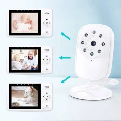 BABY MONITOR VIDEOCAMERA SCHERMO 3.5