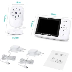 BABY MONITOR VIDEOCAMERA SCHERMO 3.5