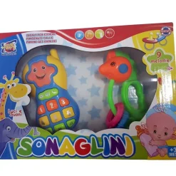 BABY TELEFONO PRIMI TOCCHI CON LUCI E SUONI SONAGLIO SVILUPPO FORMAZIONE BAMBINI