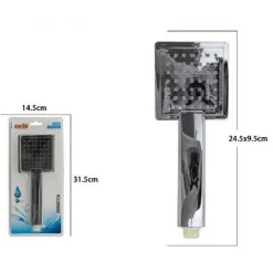 BAGNO DOCCETTA DOCCINO SOFFIONE 24,5X9,5CM DOCCIA CORNETTA QUADRATO 69303 MODERN