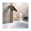 BAGNO LAVANDINO LAVABO MISCELATORE RUBINETTO OTTONE ANTICO CASCATA ALTO