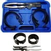 BANDA DI SERRAGGIO ANELLO PISTONE PINZA ANELLI RASCHIA OLIO KIT 7 PZ 73-111MM