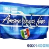 BANDIERA FORZA NAPOLI FESTA 3 SCUDETTO AMORE SENZA FINE CAMPIONE 90x140CM