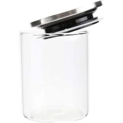 BARATTOLO 1250 ML SOTTOVUOTO ALIMENTI IN VETRO TRASPARENTE CEREALI SNACK CUCINA