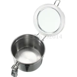 BARATTOLO CASE TABACCO CIBO CONSERVA ACCIAIO INOX UMIDO TENUTA ARIA