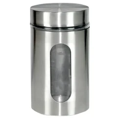 BARATTOLO CON OBLÒ IN ACCIAIO INOX 18X10CM CAPACITÀ 900ML ACCESSORIO CONTENITORE