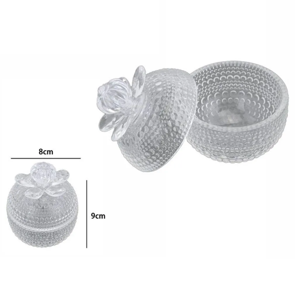 BARATTOLO CONTENITORE ZUCCHERIERA PORTA CARAMELLE DOLCI CONFETTI VETRO 8X9 72284