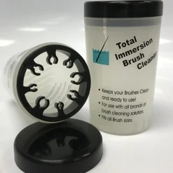 BARATTOLO ERMETICO PER LAVAGGIO PULISCI PENNELLI NAIL ART MAKE UP BRUSH CLEANER