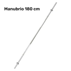 BARRA BILANCIERE LUNGHEZZA 180 CM ANTISCIVOLO ACCIAIO CROMATO PALESTRA FITNESS