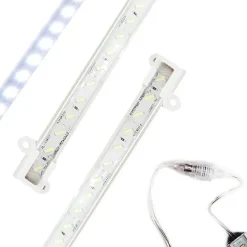 BARRA CON PROFILO IN ALLUMINIO PER INTERNO DA 1 METRO CON STRISCIA RIGIDA A LED