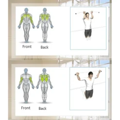 BARRA PER TRAZIONI PORTA REGOLABILE FINO A 1,5 MT PALESTRA FITNESS ALLENAMENTO