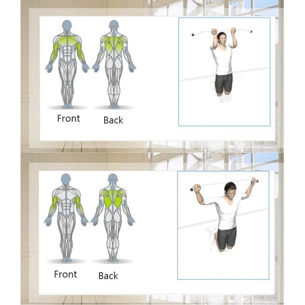 BARRA PER TRAZIONI PORTA REGOLABILE FINO A 1,5 MT PALESTRA FITNESS ALLENAMENTO