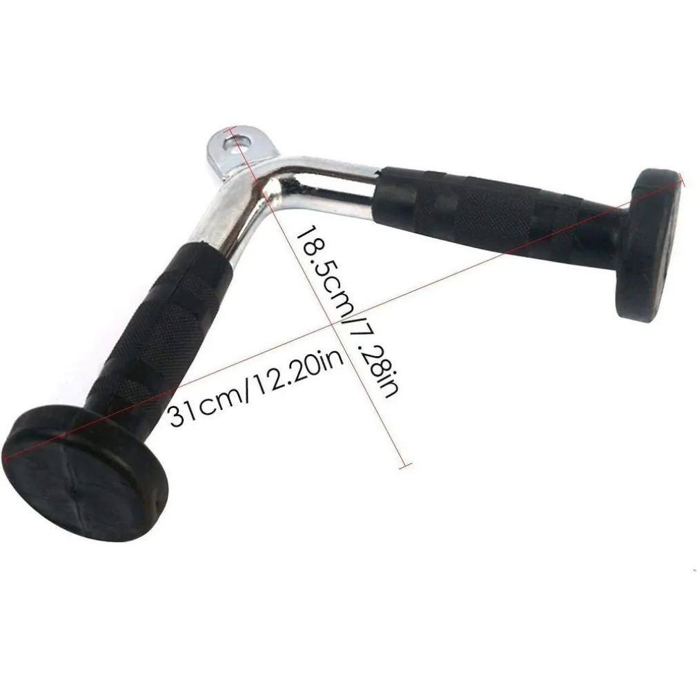 BARRA PER TRICIPITI A FORMA DI V ASTA ATTREZZATURA ESERCIZI FITNESS ATTACCO PESI