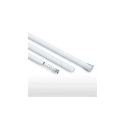 BARRA TELESCOPICA PER TENDA DA DOCCIA 110 CM FINO A 200 CM ALLUMINIO BIANCO