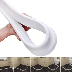 BARRIERA STRISCIA DI TENUTA IN PVC PARA ACQUA PER DOCCIA BAGNO E LAVELLO CUCINA