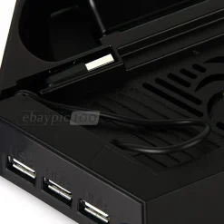 BASE DI RICARICA DOPPIA CON VENTOLA PER PS4 CONSOLE CONTROLLER JOYPAD HUB USB