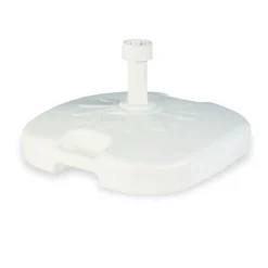 BASE PER OMBRELLONE DA GIARDINO SPIAGGIA RIEMPIBILE 14LT 44.5X44.5XH10CM BIANCO 008654