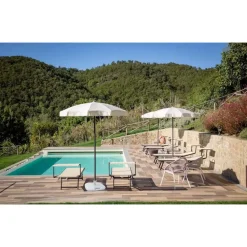 BASE PER OMBRELLONE DA GIARDINO SPIAGGIA RIEMPIBILE 14LT 44.5X44.5XH10CM BIANCO 008654