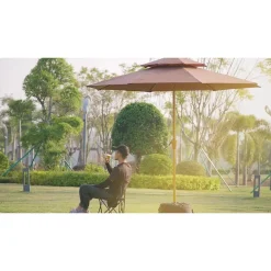 BASE PER OMBRELLONE PESO REGOLABILE CON APERTURA LATERALE DA ESTERNO GIARDINO PATIO 020675