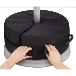 BASE PER OMBRELLONE PESO REGOLABILE CON APERTURA LATERALE DA ESTERNO GIARDINO PATIO 020675