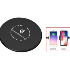 BASE RICARICA WIRELESS TONDA QI UNIVERSALE CARICABATTERIE PIATTAFORMA RICARICA