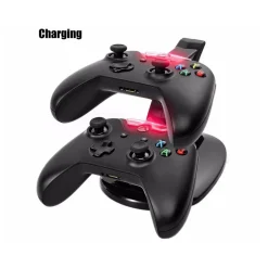 BASE STAND CARICATORE DOPPIO PER 2 JOYPAD X-BOX ONE CONTROLLER JOYSTICK CON USB