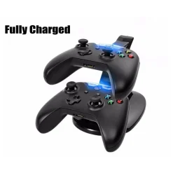 BASE STAND CARICATORE DOPPIO PER 2 JOYPAD X-BOX ONE CONTROLLER JOYSTICK CON USB