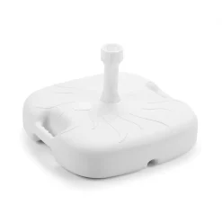 BASE SUPPORTO PER OMBRELLONE GIARDINO ESTERNO QUADRATA BIANCA RESISTENTE MANIGLIA 030909