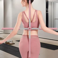 BASTONCINI DA YOGA RETRATTILI STRUMENTO ALLUNGAMENTO CORRETTORE POSTURALE SCHIENA